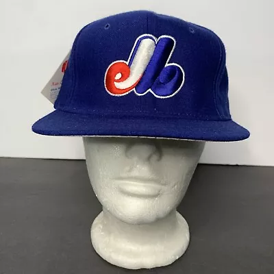 Vintage 90s Montreal Expos New Era Diamond Collection Wool Hat 7 1/2 MLB USA • $135