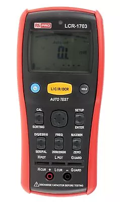 1 Pcs - RS PRO Handheld LCR Meter 20mF 200 MΩ 20000H With RS Calibration • £881.58