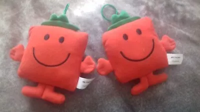 Mcdonalds Mr Men Happy Meal Toy Mr Strong X2 Plush Hanging Toy • £2.99