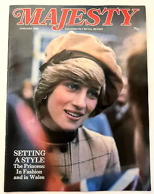 PRINCESS DIANA'S FASHION January 1983 MAJESTY Magazine • $9.95