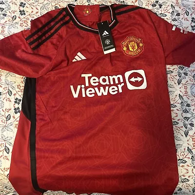 Adidas Manchester United 21/22 Home Authentic Men's Jersey - Real Red Size L • $26.50