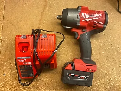 Milwaukee 2967-20 M18 FUEL 18V 1/2” Impact Wrench W/ Battery & Charger • $250