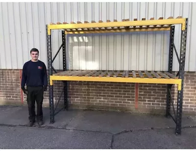 Link 51 Pallet Racking Warehouse Shelving 2 Tonne 2.7m Beams 900mm X 2.2m High • £95