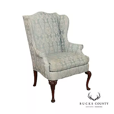 Hickory Chair Queen Anne Style Mahogany Wing Armchair • $595