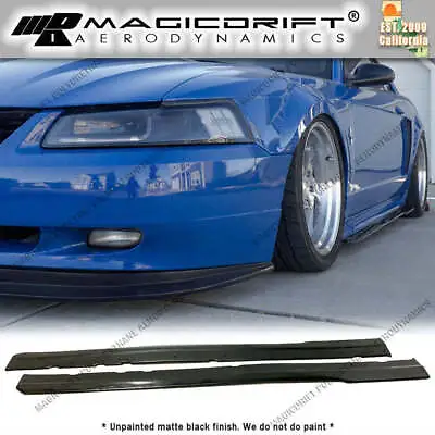For 99-04 Ford Mustang Mach1 MDA Style Side Skirt Rocker Panel Extension Lips • $159.99