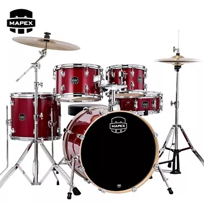 Mapex Venus 5PC Fusion Complete Drum Kit Crimson Red Sparkle VE5044FTCVM • $659