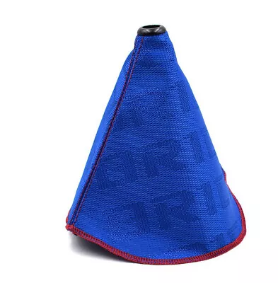 Car Gear Shift Knob Boot Racing Shifter Cover High Quality Fabric Blue For VW • $28.79