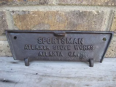 Vintage Atlanta Stove Works Birmingham Cast Iron Sportsman Grill Vent Door 3058 • $115