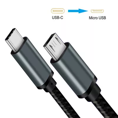 USB-C Type C To Micro USB Male Sync OTG Charger Data Transfer Cable Cord For Mac • $7.39