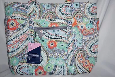 Vera Bradley Commuter Tote CITRUS PAISLEY Bag Laptop Fits 16 X 13 NWT $145 • $71.96