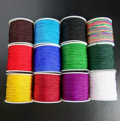 £3.59 • Buy 100M SUPERIOR QUALITY Nylon Cord / Chinese Knot/Shamballa Macrame Beading 0.8mm