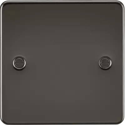 £4.99 • Buy Black Nickel Gun Metal Flat Plate Sockets And Switches Ultra Flat Full Range