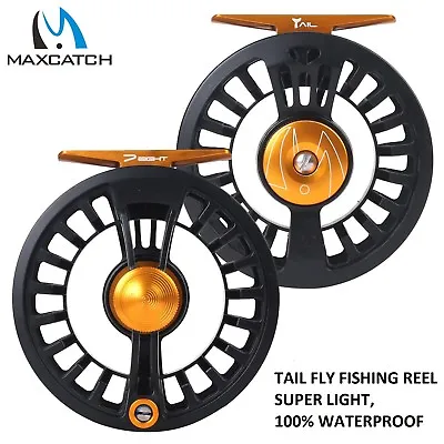 Maxcatch Tail Fly Fishing Reel 3/4 5/6 7/8wt Large Arbor Waterproof Light Weight • $20.52