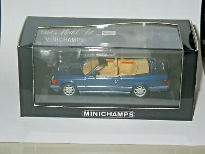 Wow Rare  Mercedes Benz  1994 W124 Ce E Class Cabriolet   Minichamps 1/43 Blue • £59