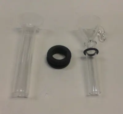 Glass 2.75  Slide Stem & 2.75  Pull Bowl Set Water Pipe Replacement Kit Parts • $12.95