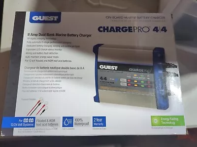 GUEST - CHARGEPRO 4/4 8Amp DUAL BANK MARINE BATTERY CHARGER 2707A **NEW** • $89