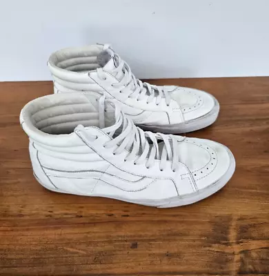 Vans Sk8 Hi Reissue Leather Casual Shoes Sneakers • $49.99