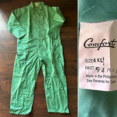 COMFORT - NWOT Fire Flame Resistant Green Welding Coveralls Mens 4XL • $28.50