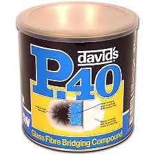 U-pol Isopon Davids P40 No.2 1L  Fibre Glass Bridging Compound BodyFiller Upol • £23.95