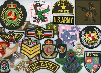 Military Army Style Patches Badges Iron On Sew On Various Styles • £2.50