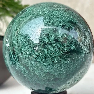 660g Natural Moss Agate Ball Quartz Crystal Sphere Reiki Meditation Decoration • $0.63