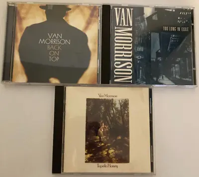 Van Morrison 3 CD Lot : Tupelo Honey-EXILE-BACK ON TOP-3 CD LOT • $9.95