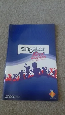 £2.49 • Buy Playstation 2 Instruction Booklet Manual Singstar Rock Ballads