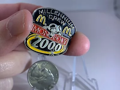 McDonalds Monopoly 2000 Millennium Crew Vintage Tack Pin T-256 • $9.99