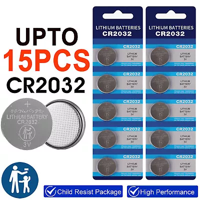 5/10 Pcs CR2032 Button Battery 220mAh 3Volt Lithium Batteries For Watches Laser • $10.99