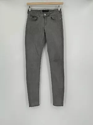Maison Scotch Amsterdam Blauw Womens Gray Skinny Stretch Denim Jeans Sz 27 • $16.15
