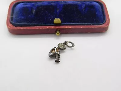 Sterling Silver Cornish Pixie Charm Pendant Vintage C1970 • $31.94