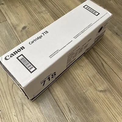 Genuine Canon 718 Black Toner Cartridge I-sensys LBP7200C New Unopened • £59