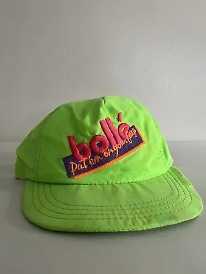 Vintage Green Bolle Hat - “Put’em On Your Face! One Size Fits All - USA 80s 90s • $20