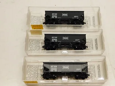 Micro Trains N Scale Frisco 33' Twin Bay Hoppers 88010 - 3 Different Road #'s • $45