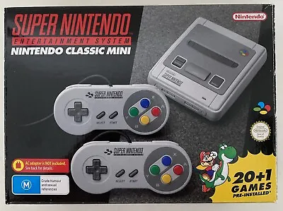 SNES Mini Super Nintendo Entertainment System Classic Console NEAR NEW IN BOX • $229