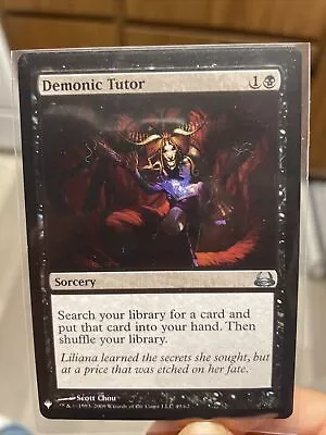 $25 • Buy MTG Demonic Tutor Mystery Booster - Duel Decks Anthology, Divine Vs. Demonic LP