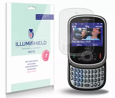 ILLumiShield Matte Screen Protector W Anti-Glare/Print 3x For Motorola Karma QA1 • $10.95