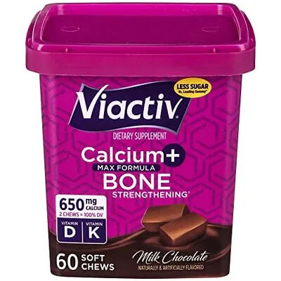 Calcium +Vitamin D3 Supplement Soft Chews Milk Chocolate 60 Chews - Calcium... • $15.50