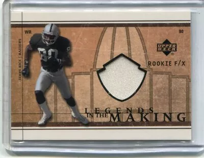 2001 Upper Deck Rookie F/X - JERRY RICE - Game Used Jersey - OAKLAND RAIDERS • $12.99