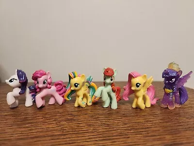 My Little Pony Set Of 6 Mini Blind Bag Pony Figurines 1.5” • $9.99