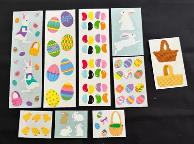 Vintage Lot Of EASTER Sticker Sheets From Mrs. Grossman~EGGS~Bunnies~ CHICKS~NEW • $8.50