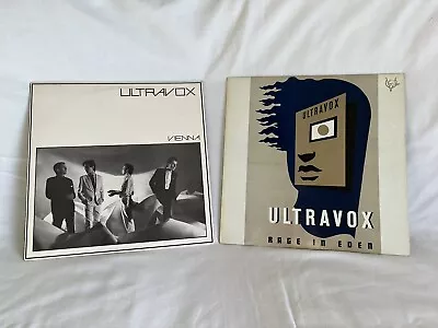 ULTRAVOX - VIENNA & RAGE IN EDEN VINYL LP RECORDS In VERY GOOD CONDITION. • £3