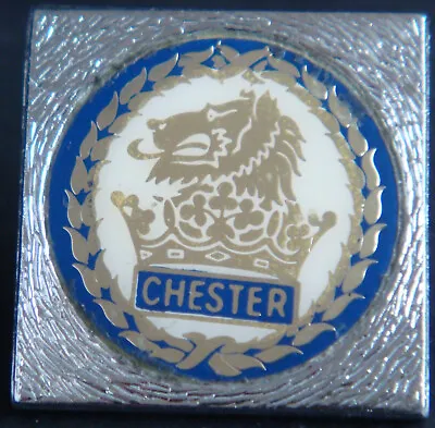 £14 • Buy CHESTER CITY FC Vintage 80s 90s Insert Type Badge Brooch Pin In Chrome 26mm Dia