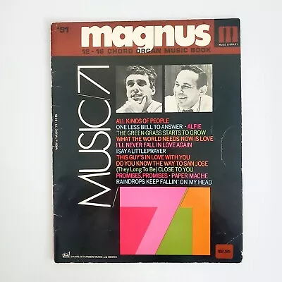 Magnus Chord Organ Music Book #51 Vintage Sheet Music Music/71 • $13.50