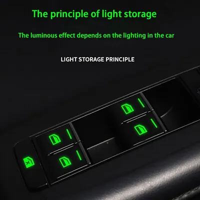 Car Sticker Door Window Switch Luminous Sticker Night Safety Accessories • $0.99