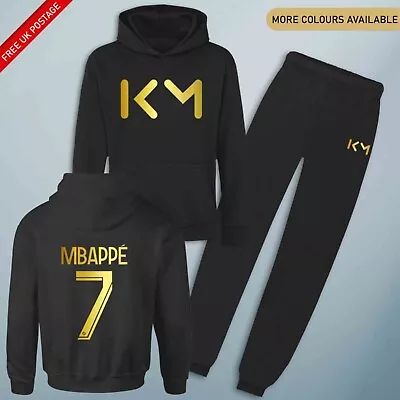 Kylian Mbappe Tracksuit Kids Psg French League Football Unisex Gift Soccer Tee • £14.95