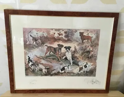 £28 • Buy Gillian Harris The Wild Bunch Framed Signed Limited Edition 641/850 Terriers