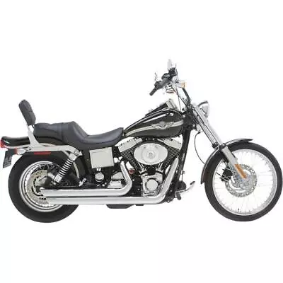 Vance Hines Chrome Big Shot Staggered Exhaust System 91-05 Harley Dyna FXD 17911 • $799.99