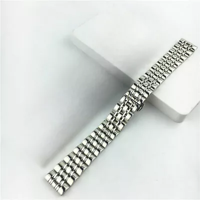 High Quality Solid Stainless Steel Watch Strap Mens Butterfly Clasp Band 12-26 • $22.88