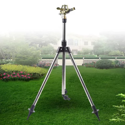 Garden/Yard Lawn Irrigation Water Sprinkler Spray Sprinkler W/Adjustable Tripod  • $26.01